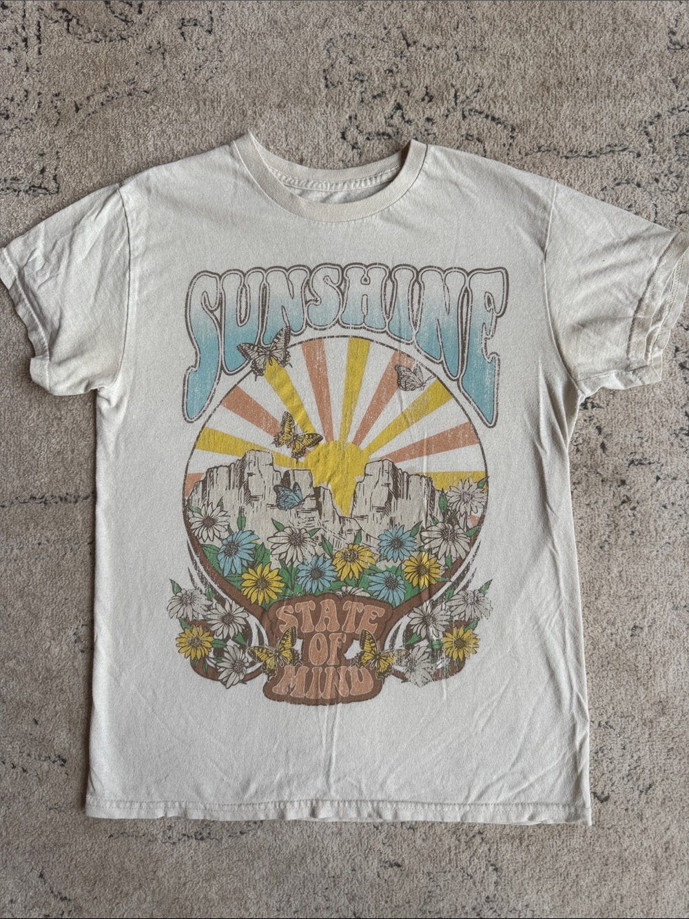 Women’s White 'Sunshine State of Mind' Graphic Tee